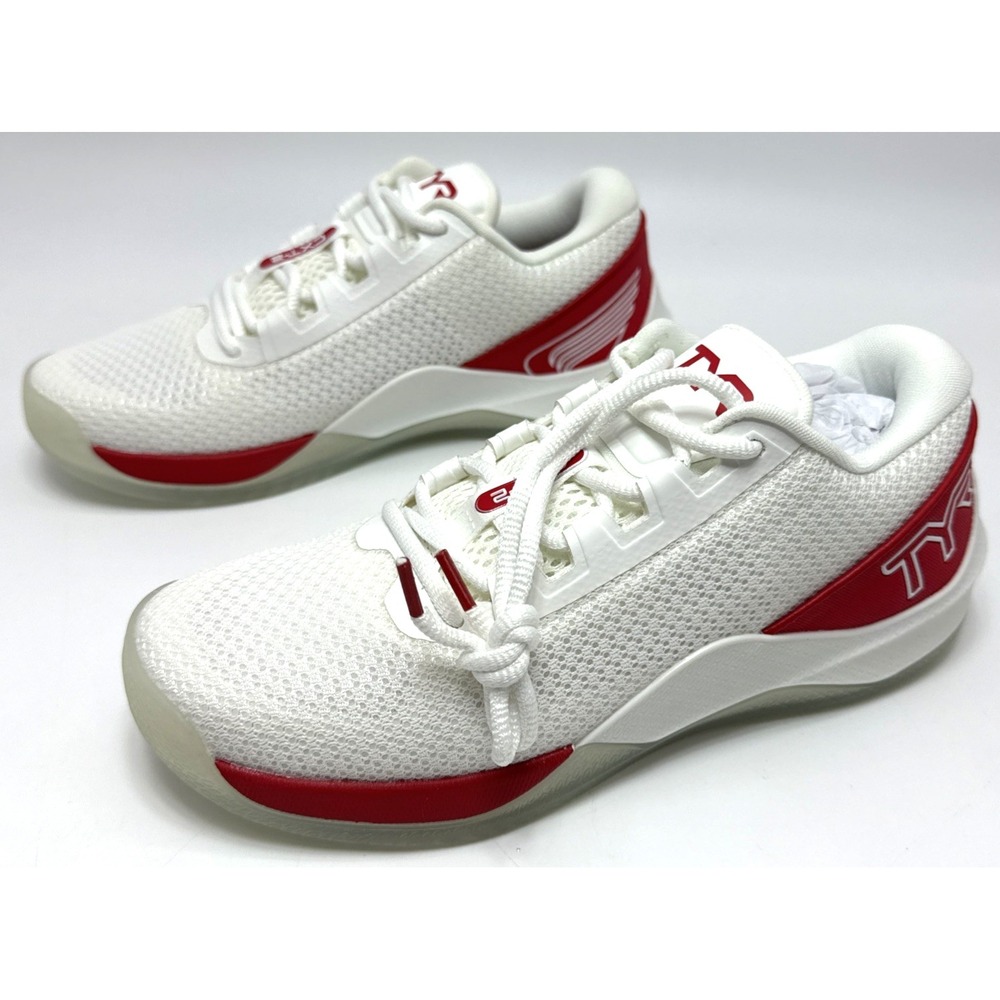 TYR CXT-2 Trainer CrossFit Training Shoes White/Red Womens Size 6.5 Athletic Gym